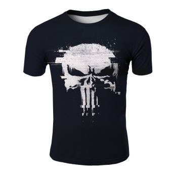 Skull horror graphic print T-shirt