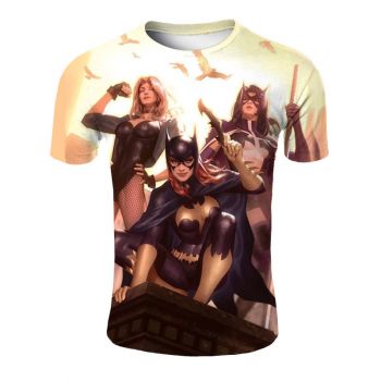  Bat three sisters anime print T-shirt