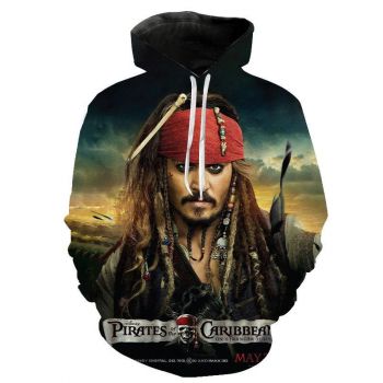3D Printed Pirates of the Caribbean Hoodies &#8211; Movies Fashion Hoody Pullover