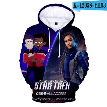 3D Printed Star Trek TV Series: Discovery Season Hoodie Sweatshirt