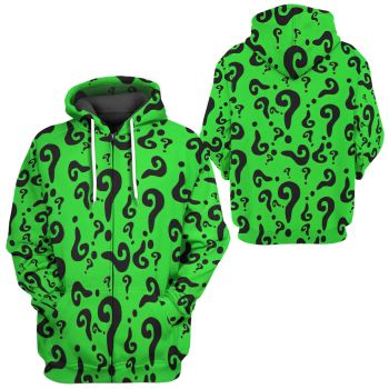  Loose And Gorgeous Green Totem Pattern Halloween Zip-Up Hoodie