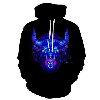 The Blue Vibrant Aries- March 21 to April 20 3D Sweatshirt Hoodie Pullover
