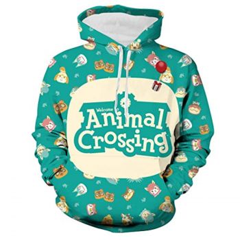 Animal Crossing Hoodies &#8211; Unisex Novelty 3D Hooded Pullover Sweatshirt with Pockets