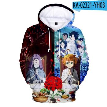 Anime The Promised Neverland Hoodies &#8211; 3D Printed Pullover
