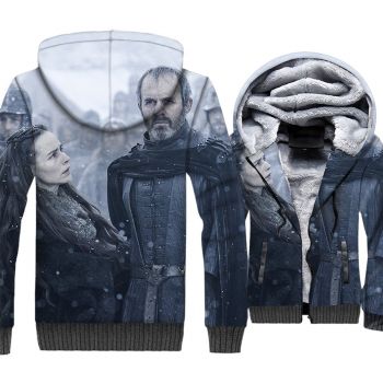 Game of Thrones Jackets &#8211; Game of Thrones Series Maester Luwin Super Cool 3D Fleece Jacket