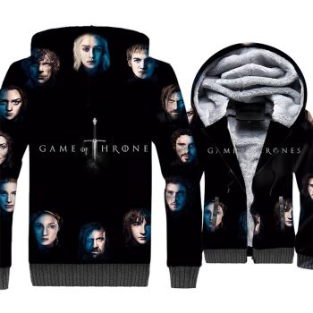 Game of Thrones Jackets &#8211; Game of Thrones Series Movie Character Combination Cool 3D Fleece Jacket