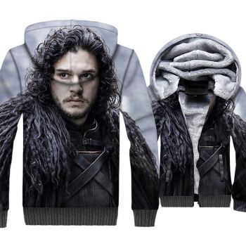 Game of Thrones Jackets &#8211; Game of Thrones Series Movie Snow 3D Fleece Jacket