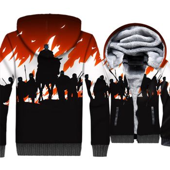 Game of Thrones Jackets &#8211; Game of Thrones Series Soldier Super Cool 3D Fleece Jacket