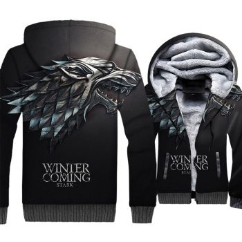 Game of Thrones Jackets &#8211; Game of Thrones Series Stark Family Super Cool 3D Fleece Jacket