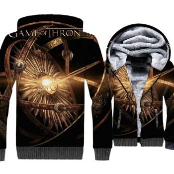 Game of Thrones Jackets &#8211; Game of Thrones Series Sun Disk Super Cool 3D Fleece Jacket