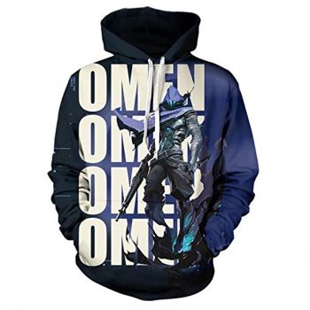 Game Valorant Hoodies &#8211; Omen 3D Unisex Hooded Pullover Sweatshirt