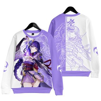 Chic Genshin Impact Raiden Shogun Anime Sweatershirt