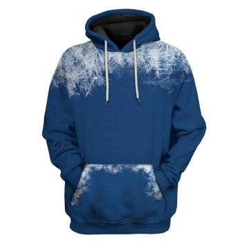 Pretty Blue Feather Pattern Indians Hoodie