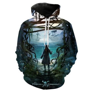 Movies Pirates of the Caribbean 3D Printed Pullover Hoodies