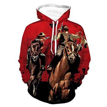 Red Dead Redemption Hoodie &#8211; 3D Print Long Sleeve Hooded Sweatshirt