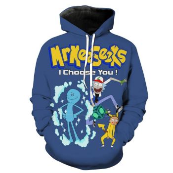 Rick and Morty Pokemon Hoodie &#8211; Rick and Morty x Pokemon Clothes