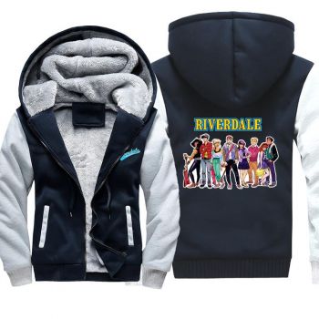 Riverdale Jackets &#8211; Solid Color Riverdale Character Icon Fleece Jacket