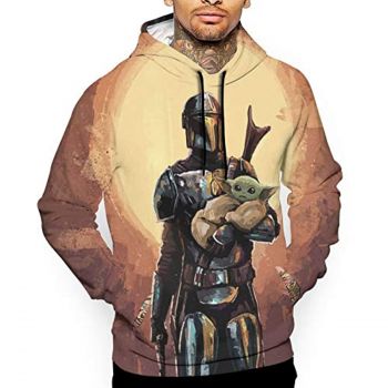 Star Wars Hoodies &#8211; the Mandalorian and Baby Yoda 3D Print Hooded Jumper with Pocket