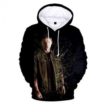 Supernatural Hoodies &#8211; Unisex 3D Print Hooded Pullover Sweatshirt