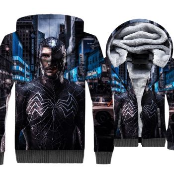 Venom Jackets &#8211; Venom Series Super Eddie Venom Symbiosis Cool 3D Fleece Jacket