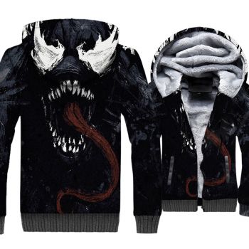 Venom Jackets &#8211; Venom Series Super Fierce Venom Symbiosis Cool 3D Fleece Jacket