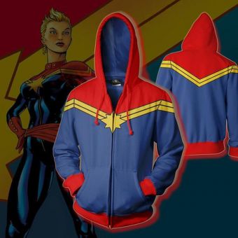 Marvel Captain Marvel cosplay anime sweatshirt